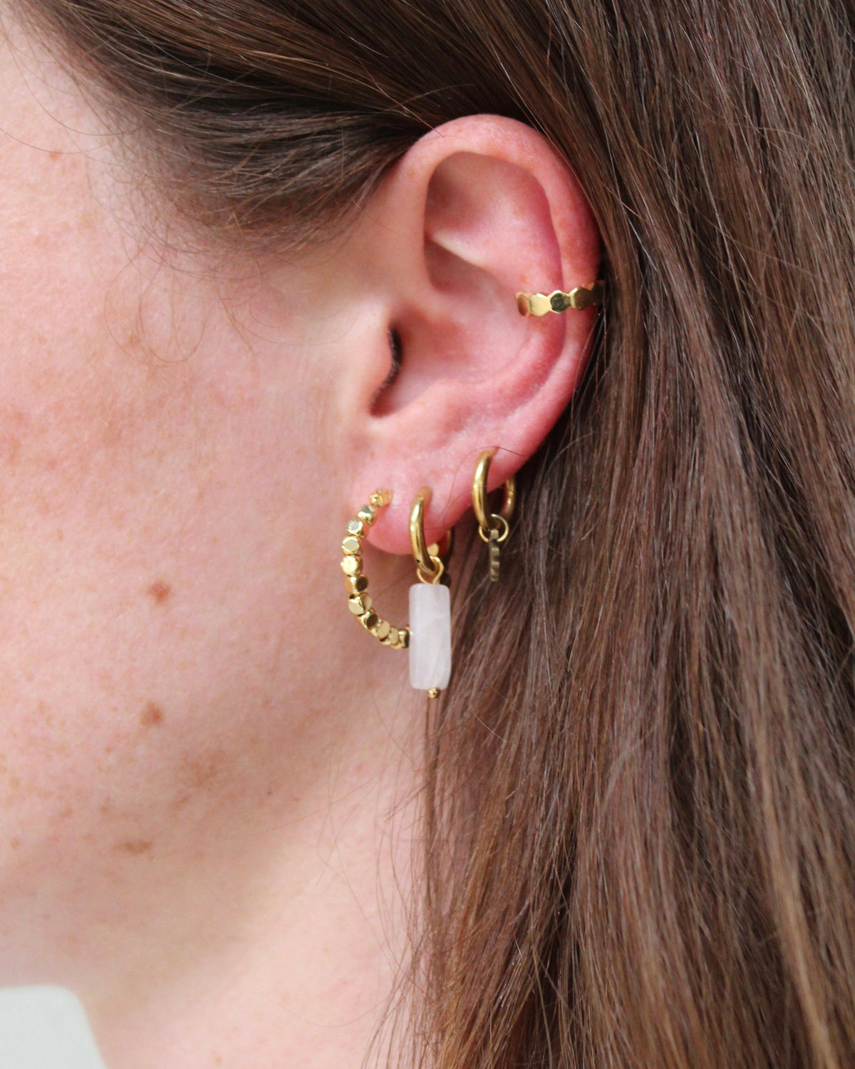 Dora - Pendientes - Piedra natural - Acero inoxidable