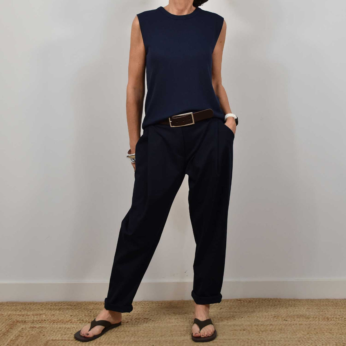 Pantalón Baggy Comfort – Marino