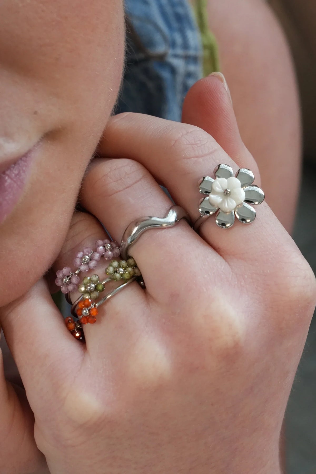 Waves - Anillo - Acero inoxidable - Ajustable