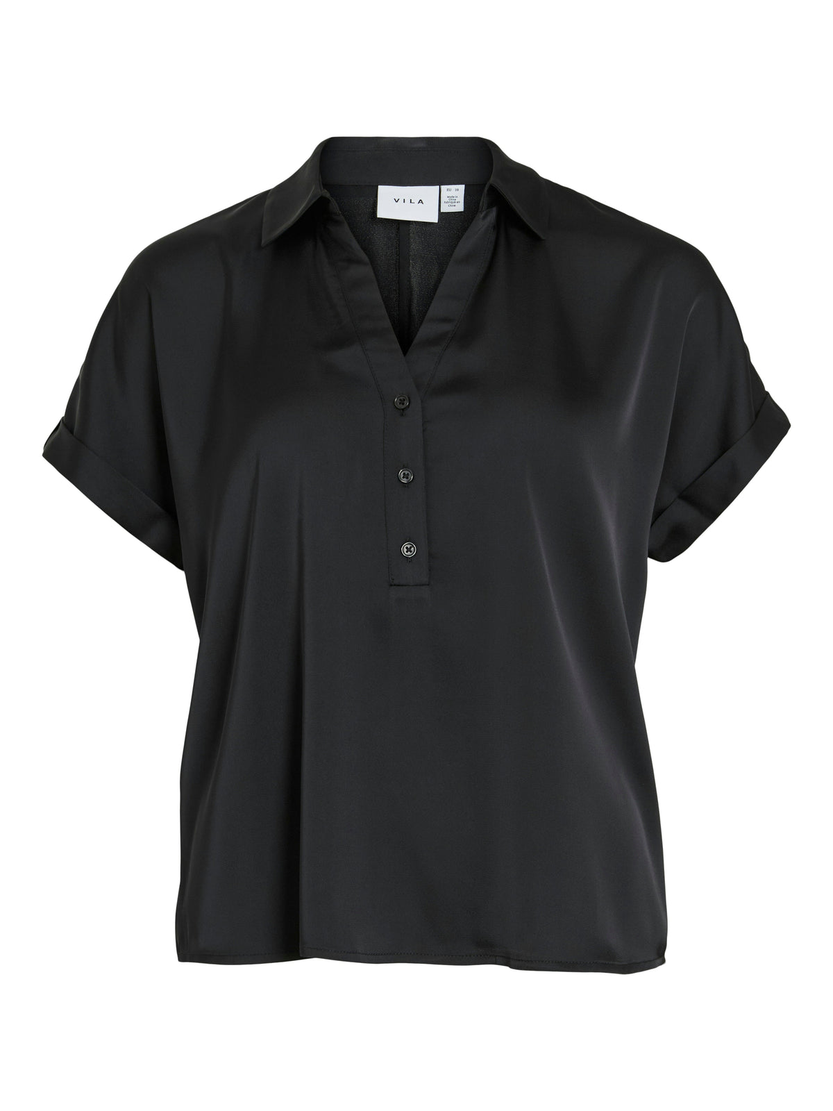 Blusa Satinada Elegance – Negra