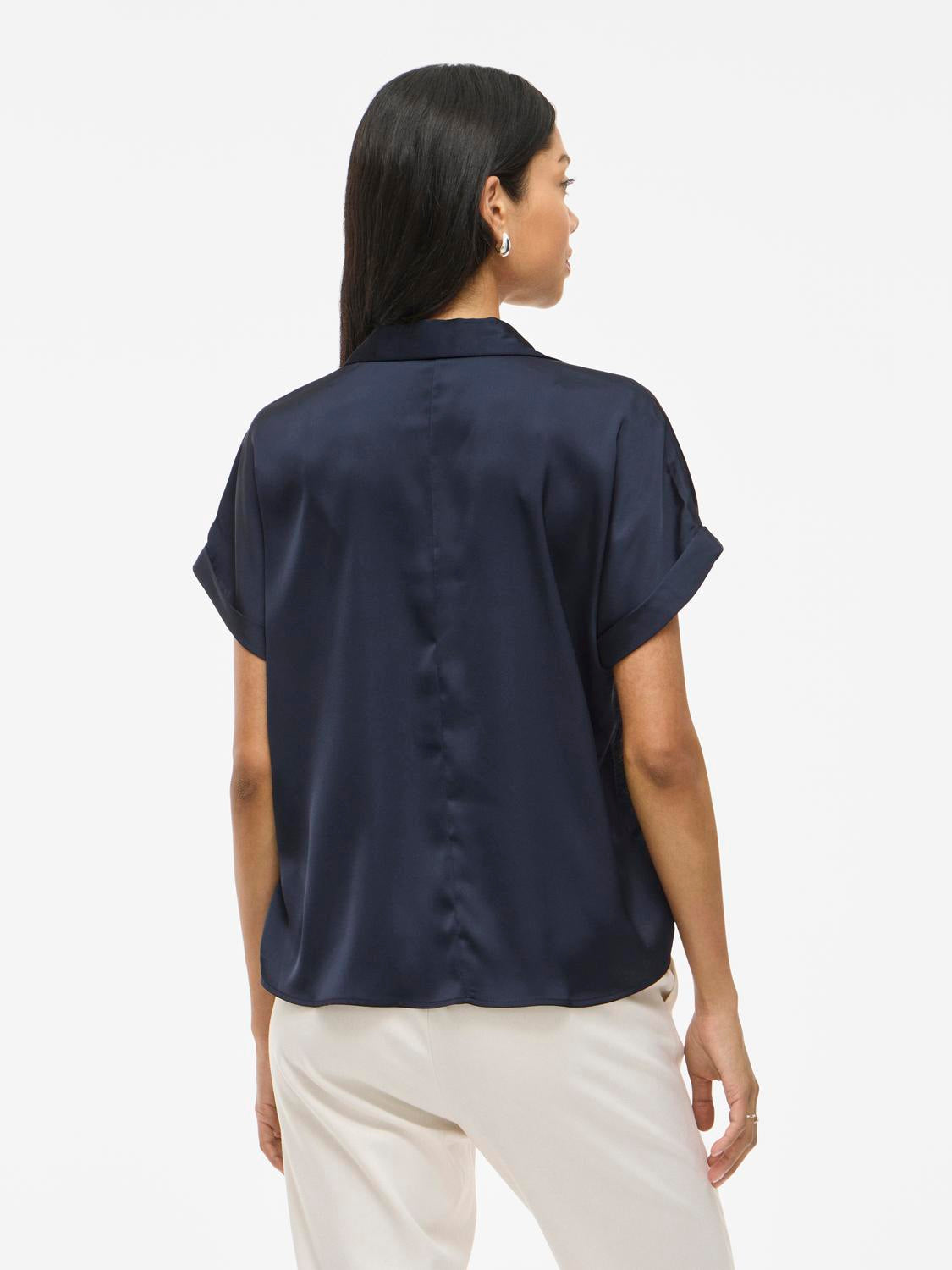 Blusa Satinada Elegance – Marino