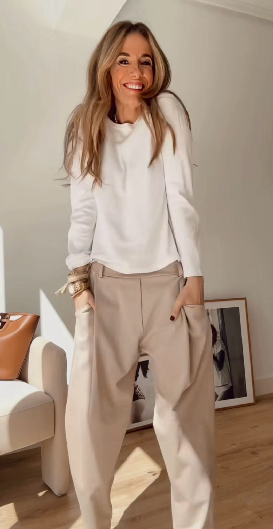 Pantalón Baggy Comfort – Beige