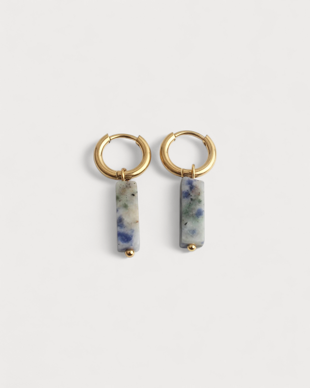 Dora - Pendientes - Piedra natural - Acero inoxidable