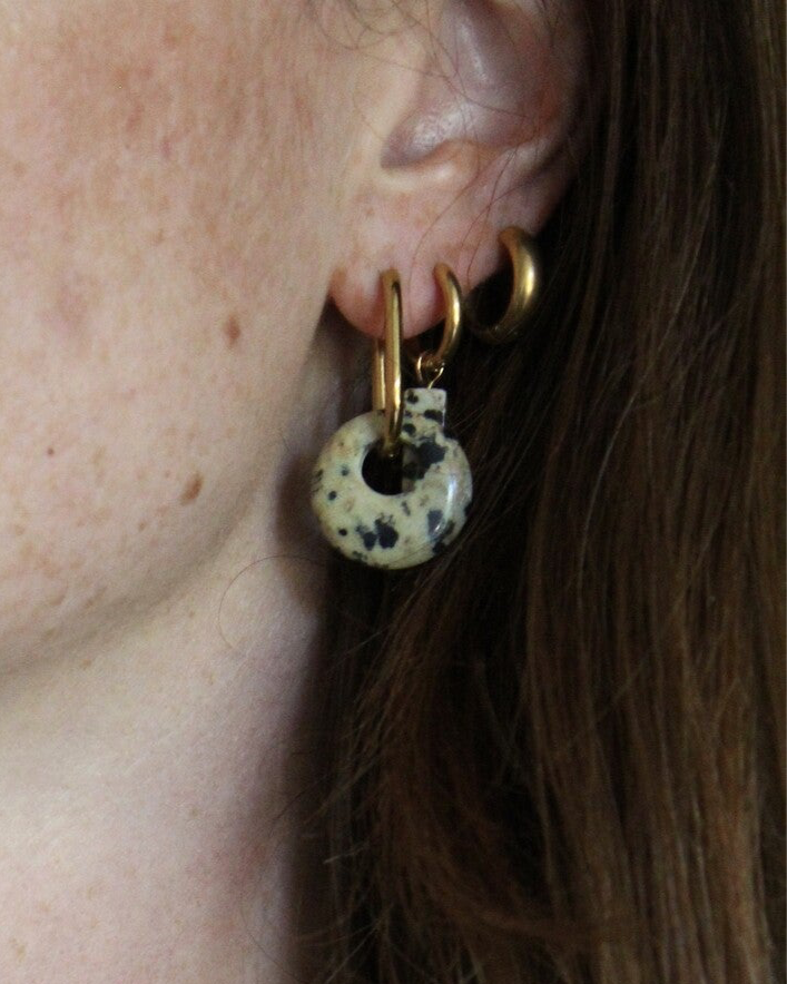 Dora - Pendientes - Piedra natural - Acero inoxidable