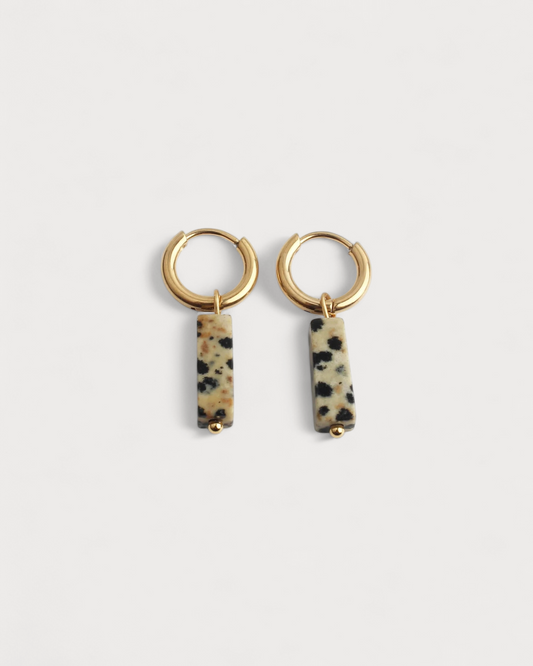 Dora - Pendientes - Piedra natural - Acero inoxidable