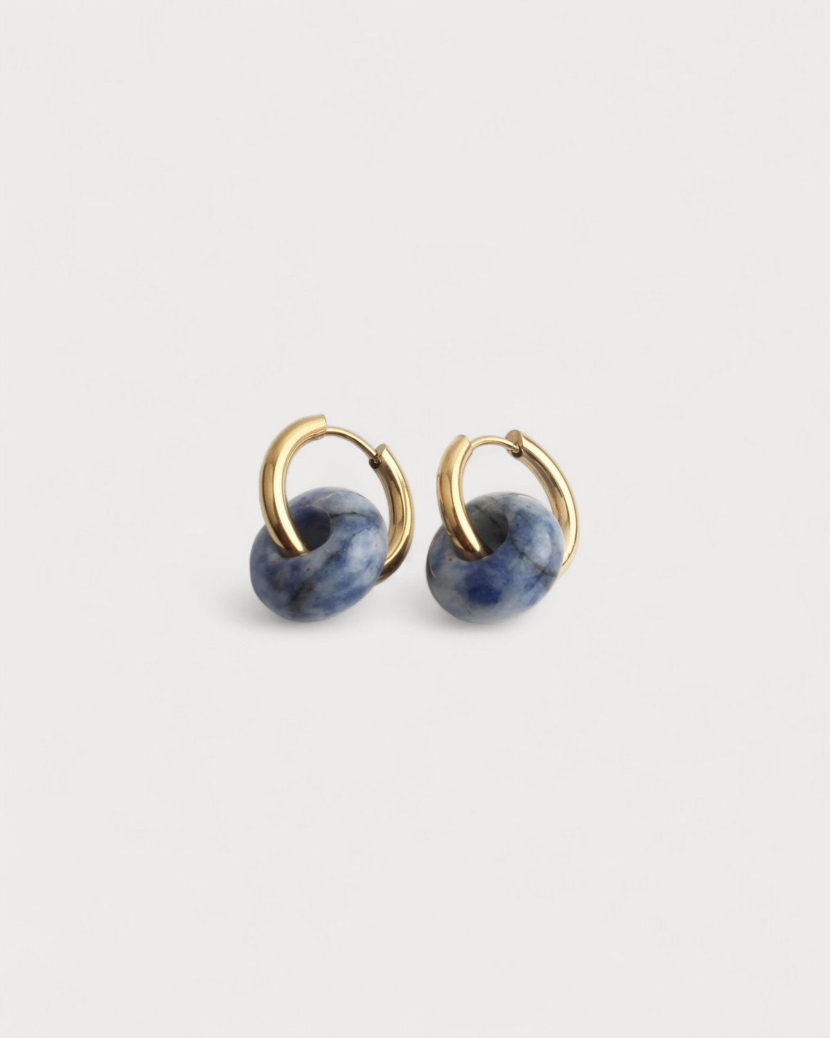 Femme - Pendientes - Piedra natural - Acero inoxidable