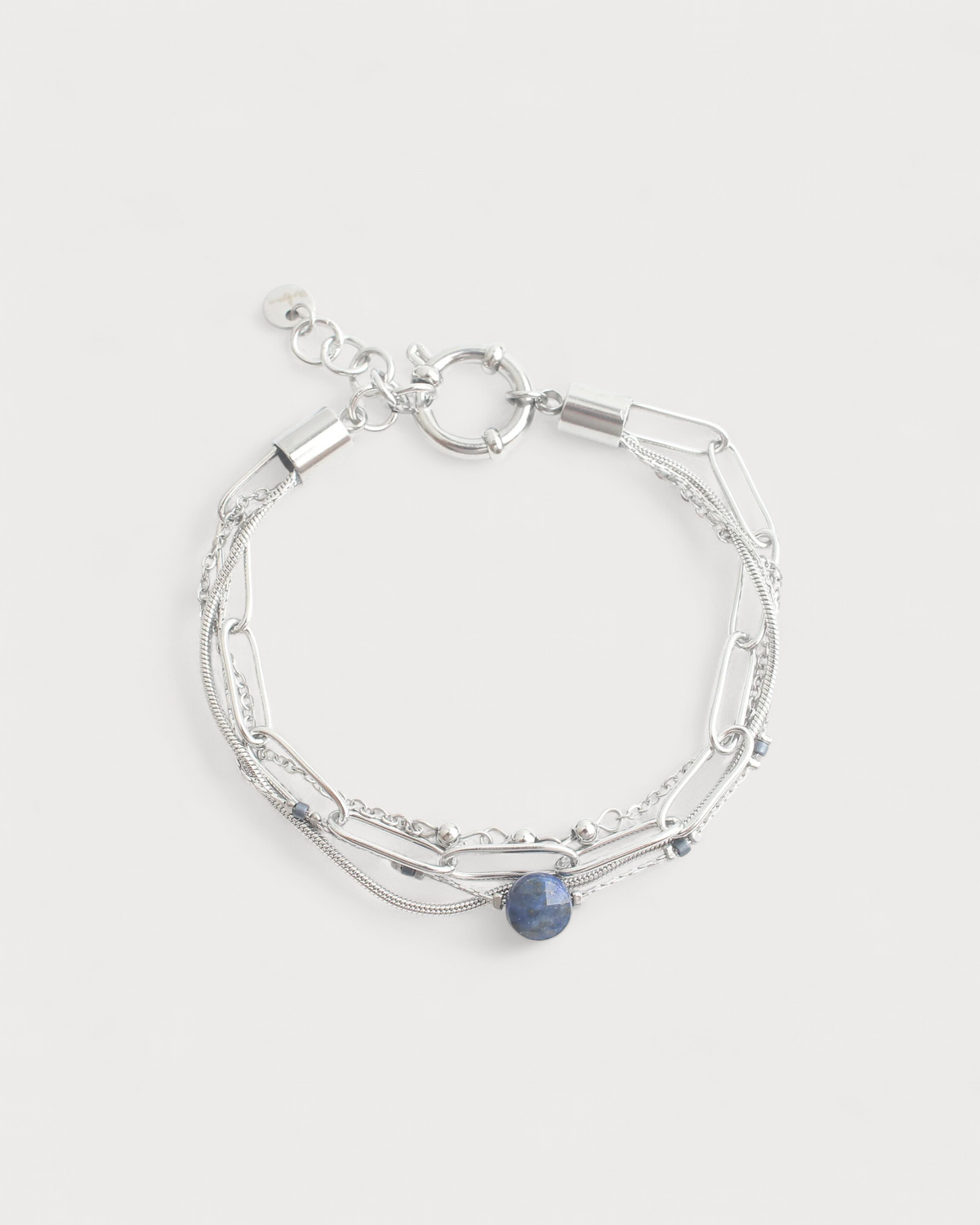 Eloise - Pulsera - Piedra natural - 4 capas - Acero inoxidable