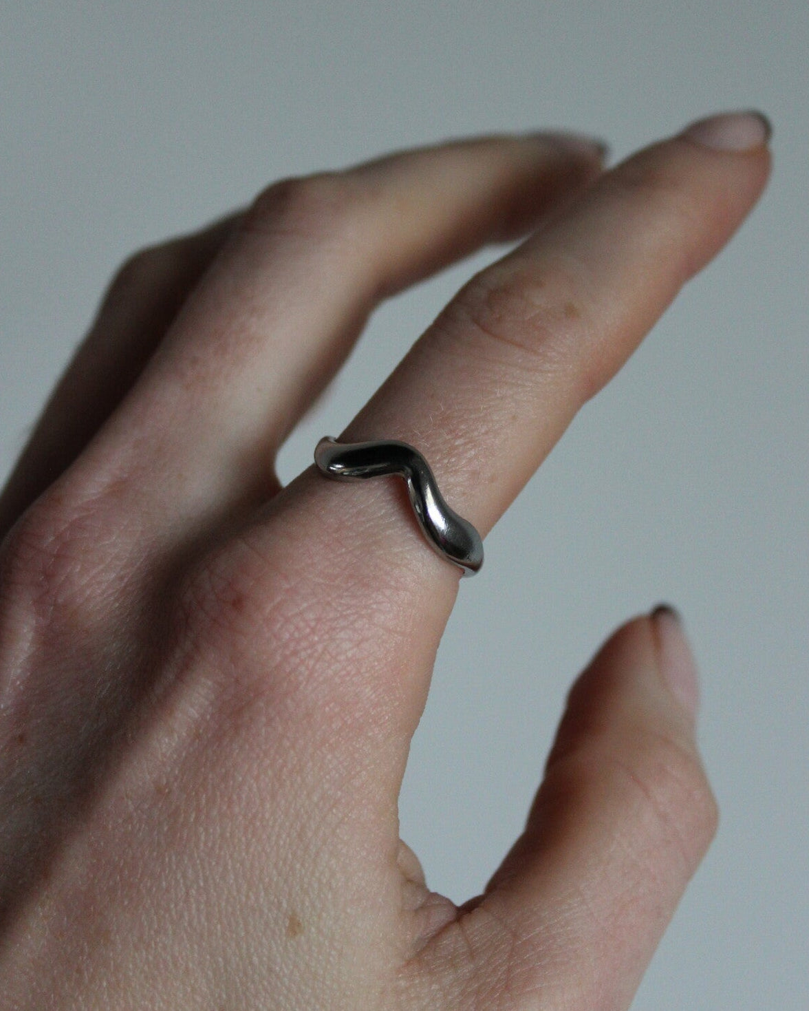 Waves - Anillo - Acero inoxidable - Ajustable