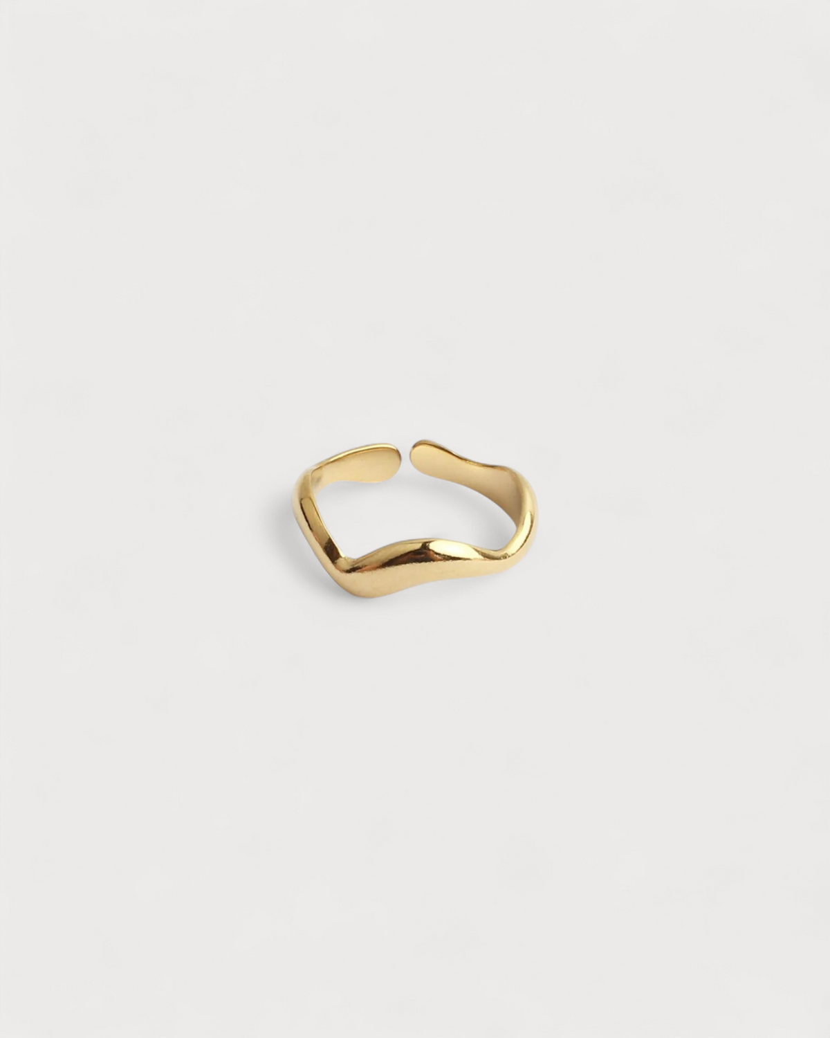 Waves - Anillo - Acero inoxidable - Ajustable
